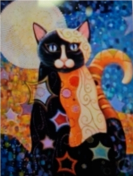 תמונת יהלומים חתול גוסטב קלימט 61996