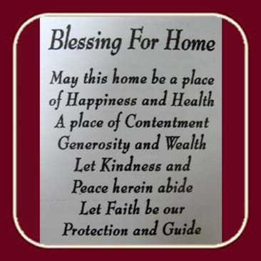 מדבקות ברכות שקופות - Blessing For Home