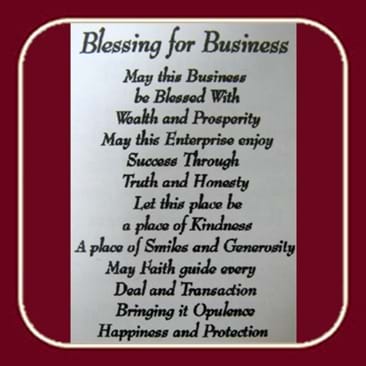 מדבקות ברכות שקופות - Blessing for Business