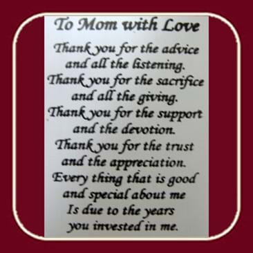 מדבקות ברכות שקופות - To Mom With Love