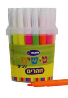 טושים עבים זוהרים 32 יח בדלי